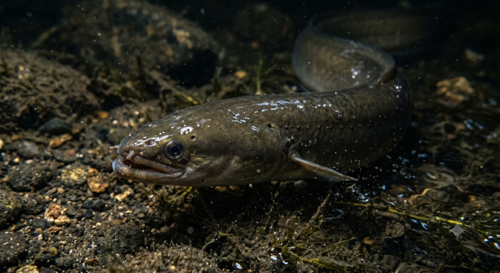 Forbidden Ritual Offerings: Eel and Swamp Eel 傳統民俗AI示意圖