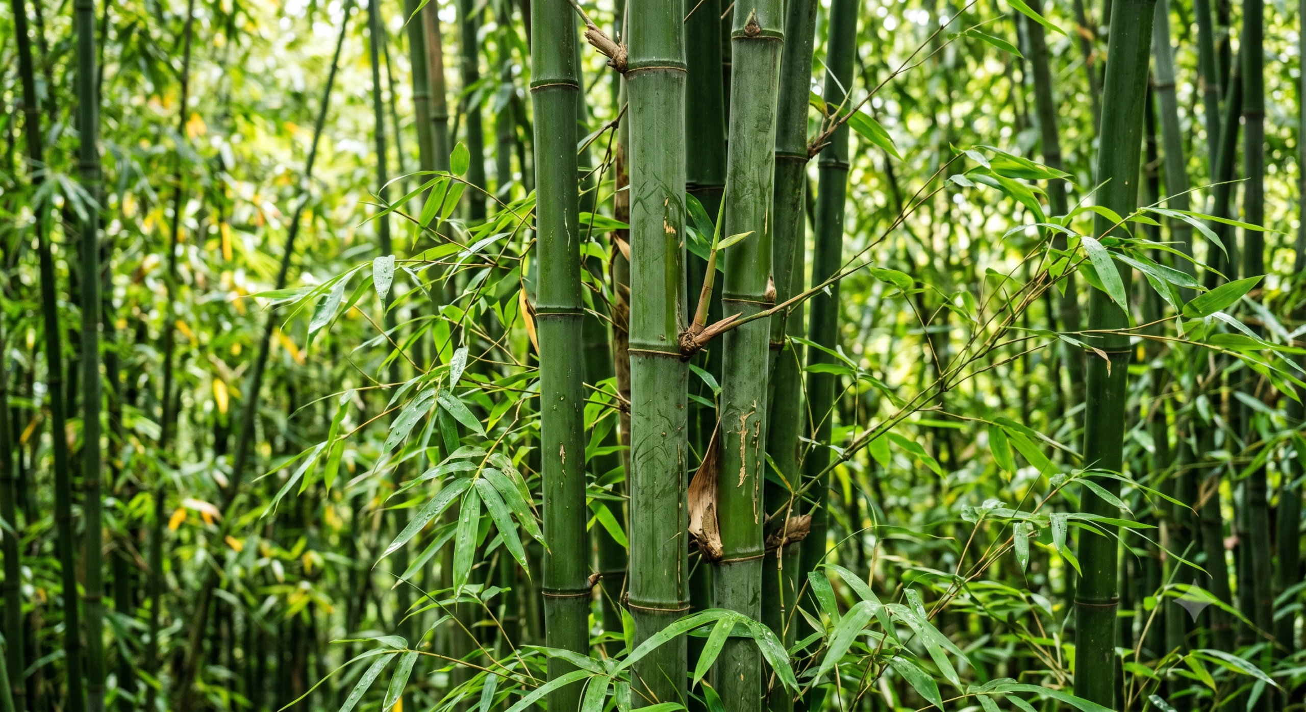 一片翠綠竹林的特寫照,結合傳統解夢書解析夢見竹子的民俗寓意與運勢吉凶徵兆AI示意圖
